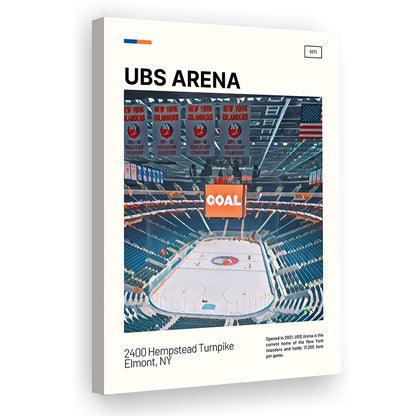 UBS Arena Print, New York Islanders Stadium Canvas Art, Fan Gifts, Sport Art, Canvas Print Wall Art