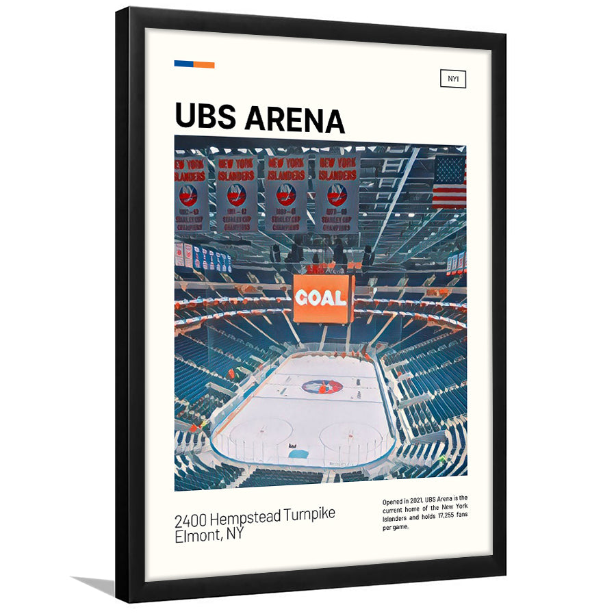 UBS Arena Print, New York Islanders Stadium Art, Gifts for him, Sport Art, Framed Art Print Wall Decor