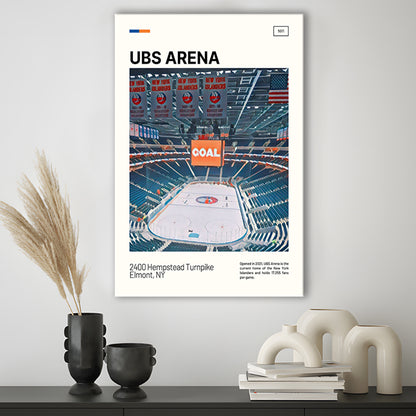 UBS Arena Print, New York Islanders Stadium Canvas Art, Fan Gifts, Sport Art, Canvas Print Wall Art