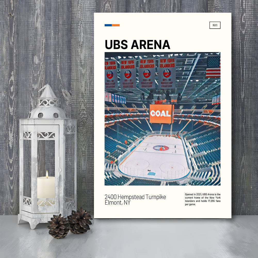 UBS Arena Print, New York Islanders Stadium Canvas Art, Fan Gifts, Sport Art, Canvas Print Wall Art