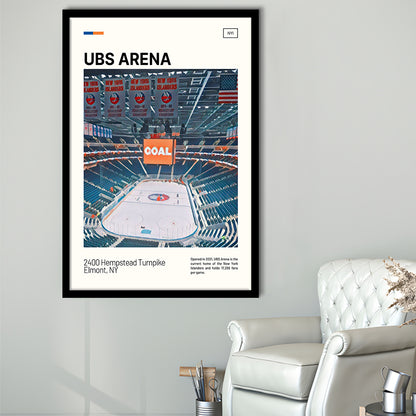 UBS Arena Print, New York Islanders Stadium Art, Gifts for him, Sport Art, Framed Art Print Wall Decor
