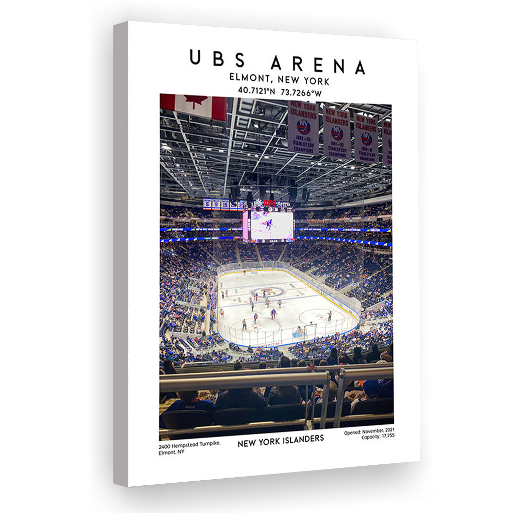 Ubs Arena, NY Islanders Hockey Stadium Wall Art Print, Sport Art Print, Canvas Prints Wall Art, Man Cave Decor