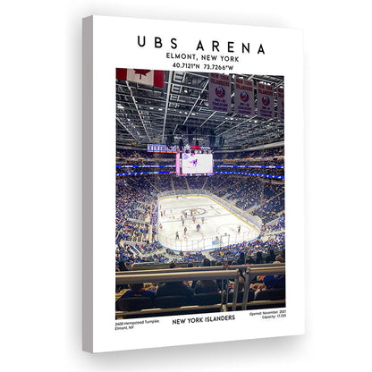 Ubs Arena, NY Islanders Hockey Stadium Wall Art Print, Sport Art Print, Canvas Prints Wall Art, Man Cave Decor