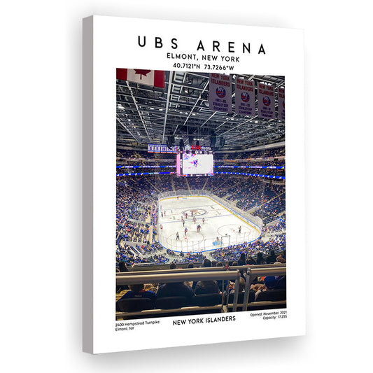 Ubs Arena, NY Islanders Hockey Stadium Wall Art Print, Sport Art Print, Canvas Prints Wall Art, Man Cave Decor