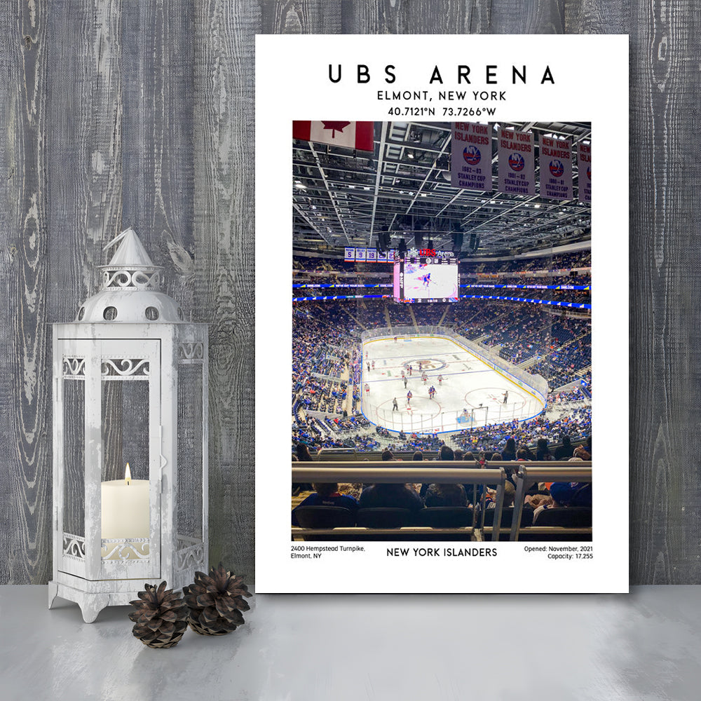 Ubs Arena, NY Islanders Hockey Stadium Wall Art Print, Sport Art Print, Canvas Prints Wall Art, Man Cave Decor