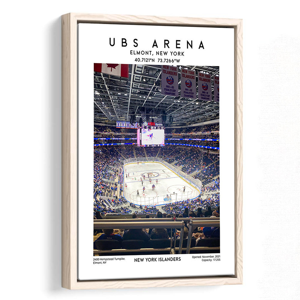 Ubs Arena, NY Islanders Hockey Stadium Wall Art Print, Sport Art Print, Framed Canvas Prints Wall Art
