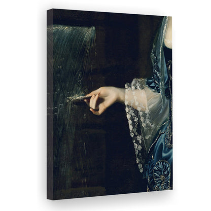 Under the Waterfall Vintage Victorian Woman Art Print Antique Art, Canvas Print Wall Art, Wall Decor, Painting Canvas