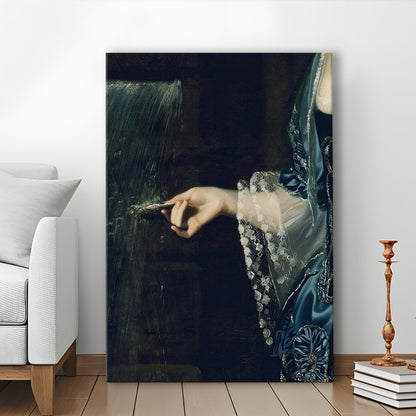 Under the Waterfall Vintage Victorian Woman Art Print Antique Art, Canvas Print Wall Art, Wall Decor, Painting Canvas