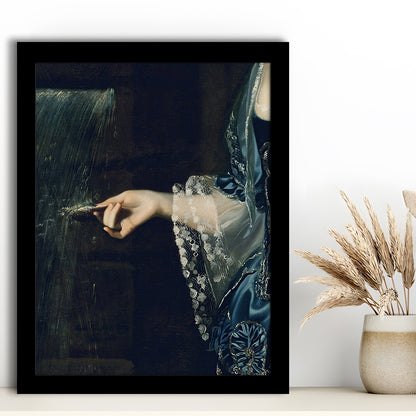 Under the Waterfall Vintage Victorian Woman Art Print Antique Art, Framed Art Print Wall Decor, Picture Framed