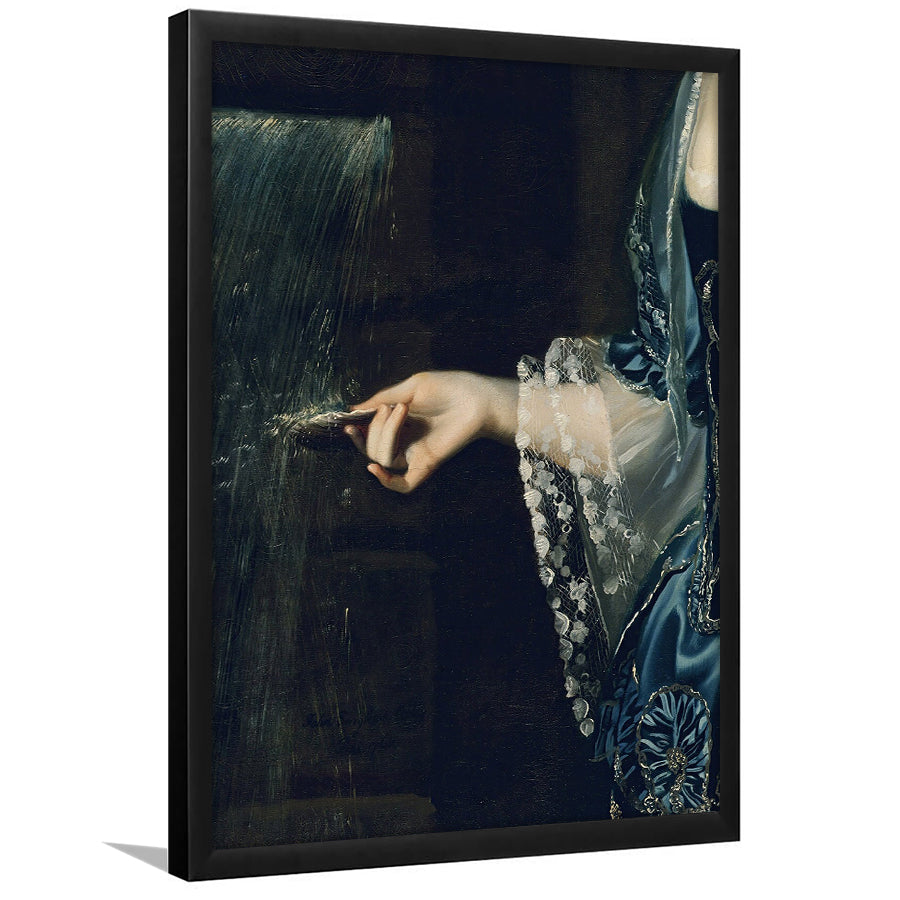 Under the Waterfall Vintage Victorian Woman Art Print Antique Art, Framed Art Print Wall Decor, Picture Framed