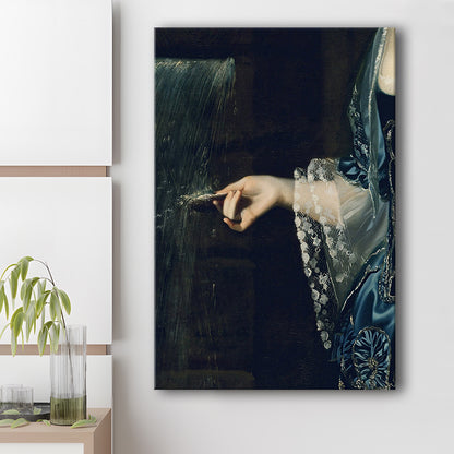 Under the Waterfall Vintage Victorian Woman Art Print Antique Art, Canvas Print Wall Art, Wall Decor, Painting Canvas