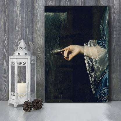 Under the Waterfall Vintage Victorian Woman Art Print Antique Art, Canvas Print Wall Art, Wall Decor, Painting Canvas