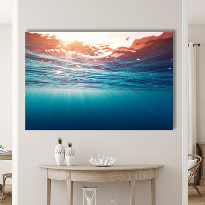 Underwater Photo Canvas Print – Large Wall Decor for Over the Bed, Cavas Print Wall Art Hom Decor