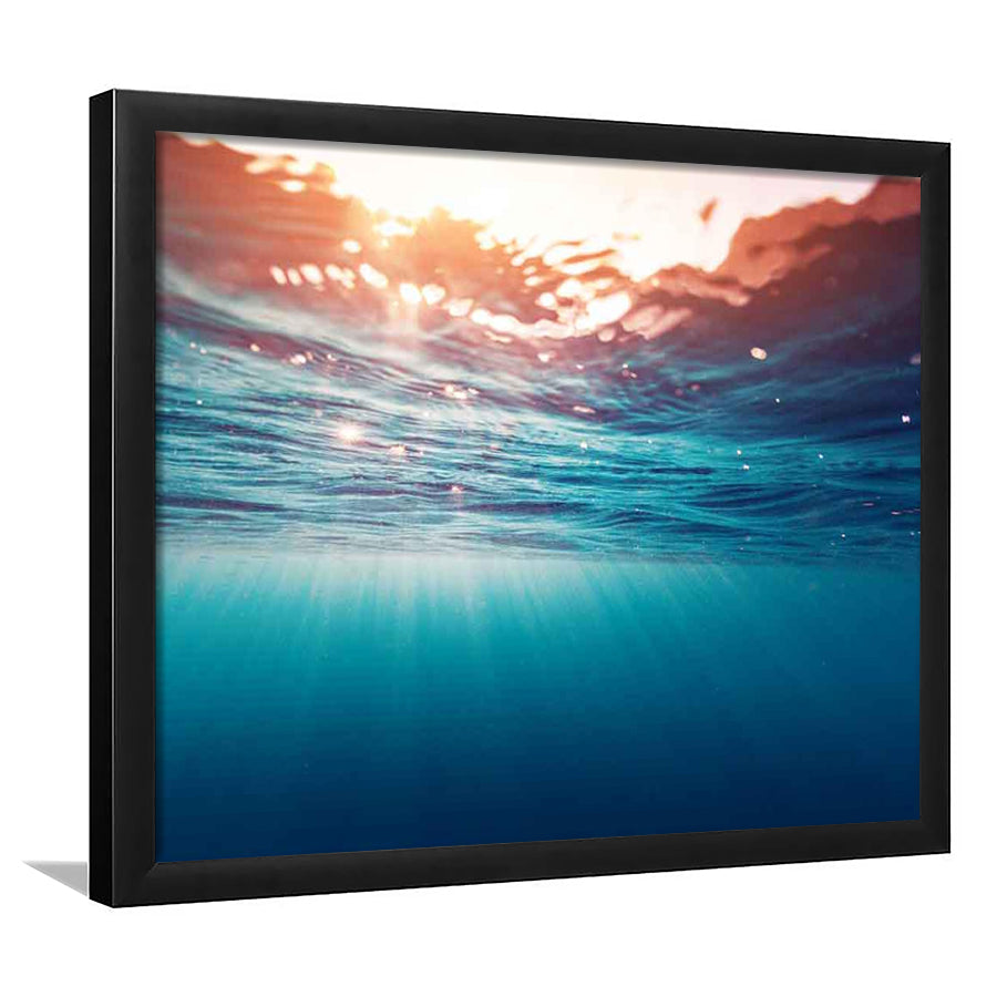 Underwater Photo Art Prints – Large Wall Decor For Over The Bed, Framed Art Print, Picture Framed