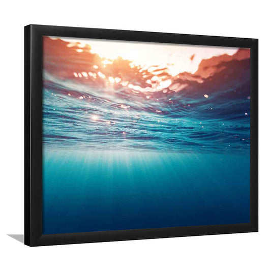 Underwater Photo Art Prints – Large Wall Decor For Over The Bed, Framed Art Print, Picture Framed