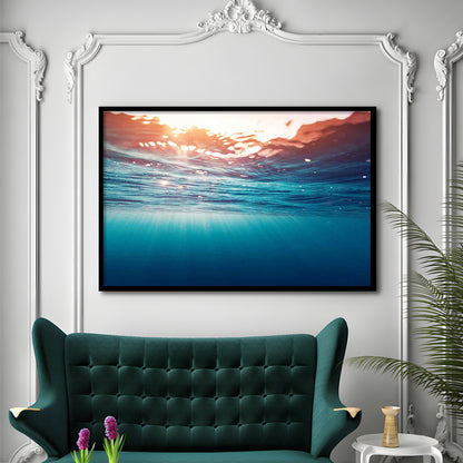 Underwater Photo Art Prints – Large Wall Decor For Over The Bed, Framed Art Print, Picture Framed