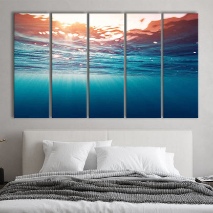 Underwater Photo Canvas Print – Large Wall Decor for Over the Bed, 5 Piece B Extra Large Cavas Print Wall Art Decor