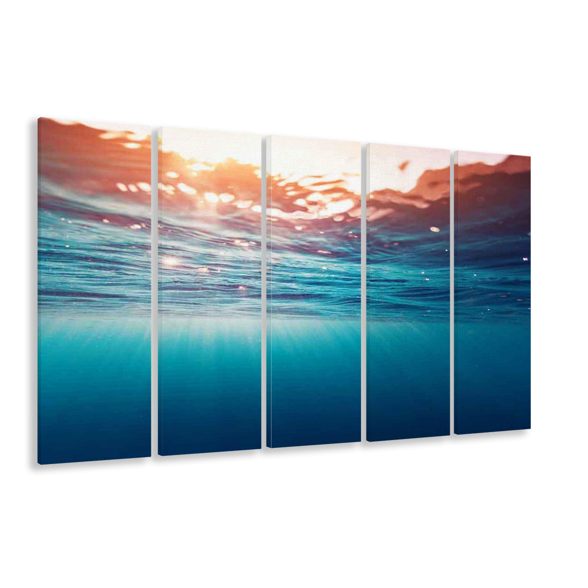Underwater Photo Canvas Print – Large Wall Decor for Over the Bed, 5 Piece B Extra Large Cavas Print Wall Art Decor