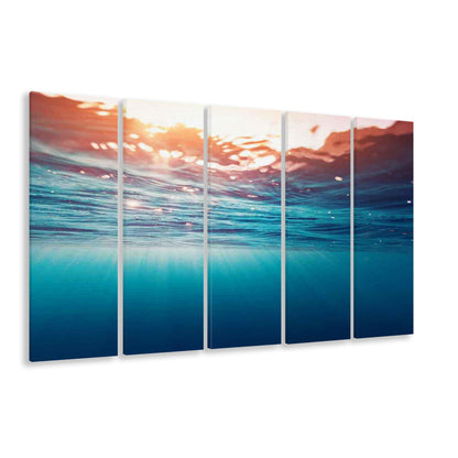 Underwater Photo Canvas Print – Large Wall Decor for Over the Bed, 5 Piece B Extra Large Cavas Print Wall Art Decor