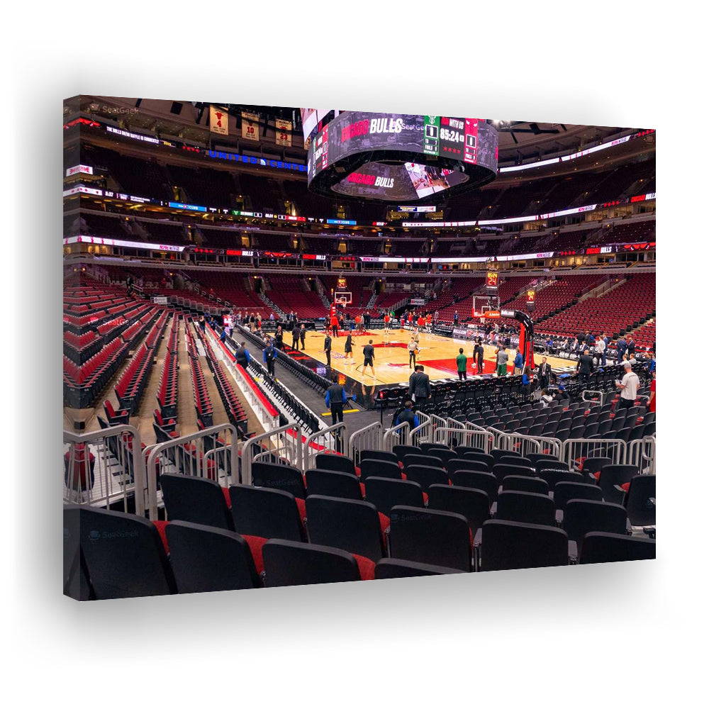 United Center Chicago, Stadium Canvas, Sport Art, Gift for him, Man Cave Decor, Art Print, Canvas Print Wall Art