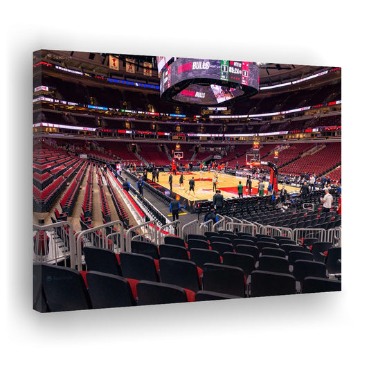 United Center Chicago, Stadium Canvas, Sport Art, Gift for him, Man Cave Decor, Art Print, Canvas Print Wall Art
