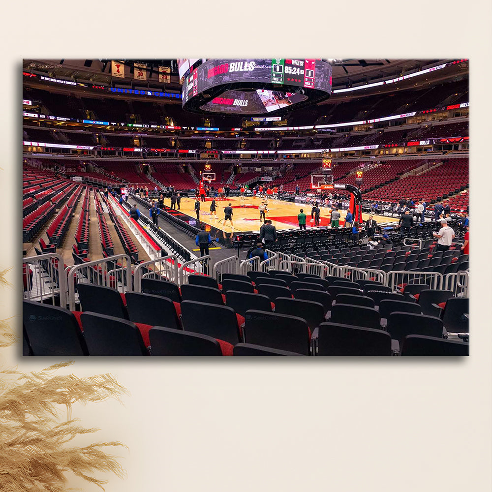 United Center Chicago, Stadium Canvas, Sport Art, Gift for him, Man Cave Decor, Art Print, Canvas Print Wall Art