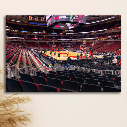United Center Chicago, Stadium Canvas, Sport Art, Gift for him, Man Cave Decor, Art Print, Canvas Print Wall Art
