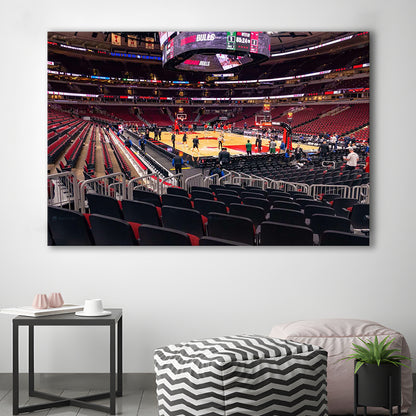 United Center Chicago, Stadium Canvas, Sport Art, Gift for him, Man Cave Decor, Art Print, Canvas Print Wall Art