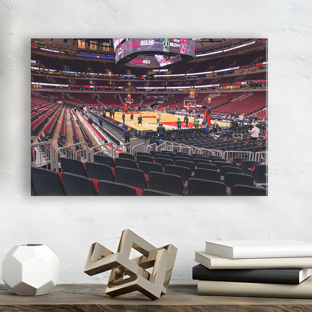 United Center Chicago, Stadium Canvas, Sport Art, Gift for him, Man Cave Decor, Art Print, Canvas Print Wall Art