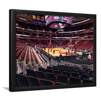 United Center Chicago, Stadium Canvas, Sport Art, Gift for him, Framed Art Print Wall Decor, Picture Framed