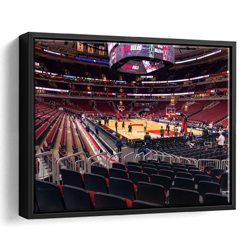 United Center Chicago, Stadium Canvas, Sport Art, Framed Canvas Print Wall Art, Floating Frame