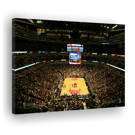 United Center, Stadium Canvas, Sport Art, Gift for him, Man Cave Decor, Art Print, Canvas Print Wall Art