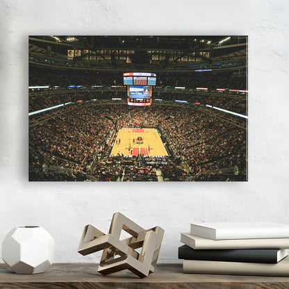United Center, Stadium Canvas, Sport Art, Gift for him, Man Cave Decor, Art Print, Canvas Print Wall Art