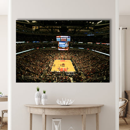 United Center, Stadium Canvas, Sport Art, Gift for him, Man Cave Decor, Art Print, Canvas Print Wall Art