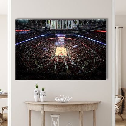 United Center Stadium, Stadium Canvas, Sport Art, Gift for him, Man Cave Decor, Art Print, Canvas Print Wall Art