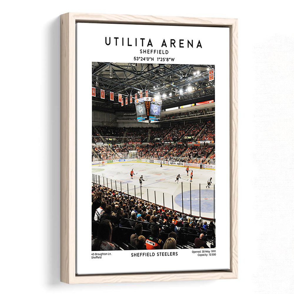 Utilita Arena, Sheffield Steelers Hockey Stadium Wall Art, Sport Art Print, Framed Canvas Prints Wall Art