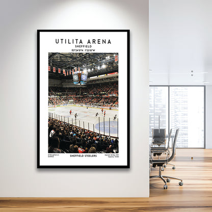 Utilita Arena, Sheffield Steelers Hockey Stadium Wall Art, Sport Art Print, Framed Art Prints Wall Decor