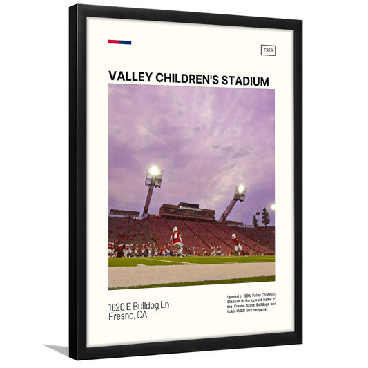 Valley Children's Stadium Print, Fresno State Bulldogs Stadium Art, Gifts for him, Sport Art, Framed Art Print Wall Decor