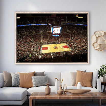 Value City Arena, Stadium Canvas, Sport Art, Framed Canvas Print Wall Art, Floating Frame