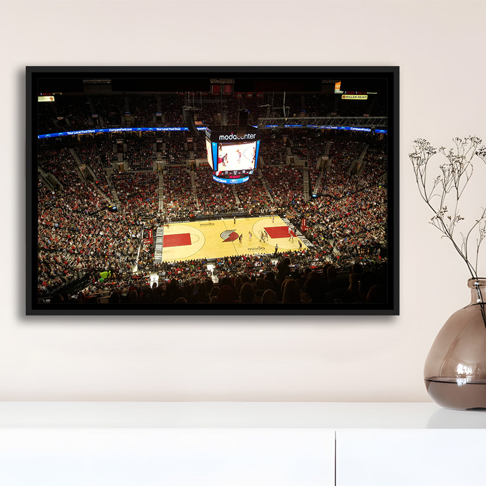Value City Arena, Stadium Canvas, Sport Art, Framed Canvas Print Wall Art, Floating Frame
