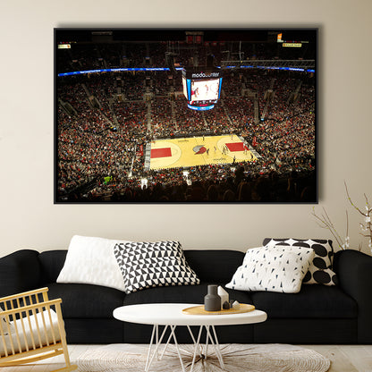 Value City Arena, Stadium Canvas, Sport Art, Framed Canvas Print Wall Art, Floating Frame