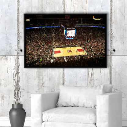 Value City Arena, Stadium Canvas, Sport Art, Framed Canvas Print Wall Art, Floating Frame