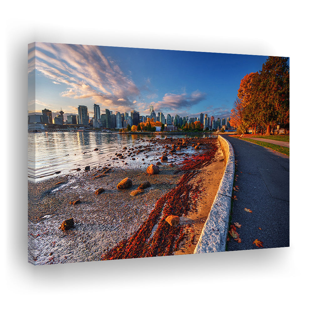 Vancouver Art Vancouver Wall Art, Vancouver Canvas, Vancouver Skyline, Vancouver Print, Cavas Print Wall Art Hom Decor