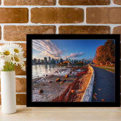 Vancouver Art Vancouver Wall Art, Vancouver Art, Vancouver Skyline, Vancouver Print, Framed Art Print, Picture Framed