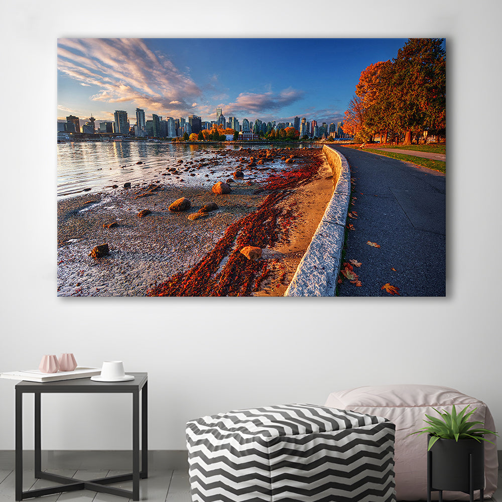 Vancouver Art Vancouver Wall Art, Vancouver Canvas, Vancouver Skyline, Vancouver Print, Cavas Print Wall Art Hom Decor