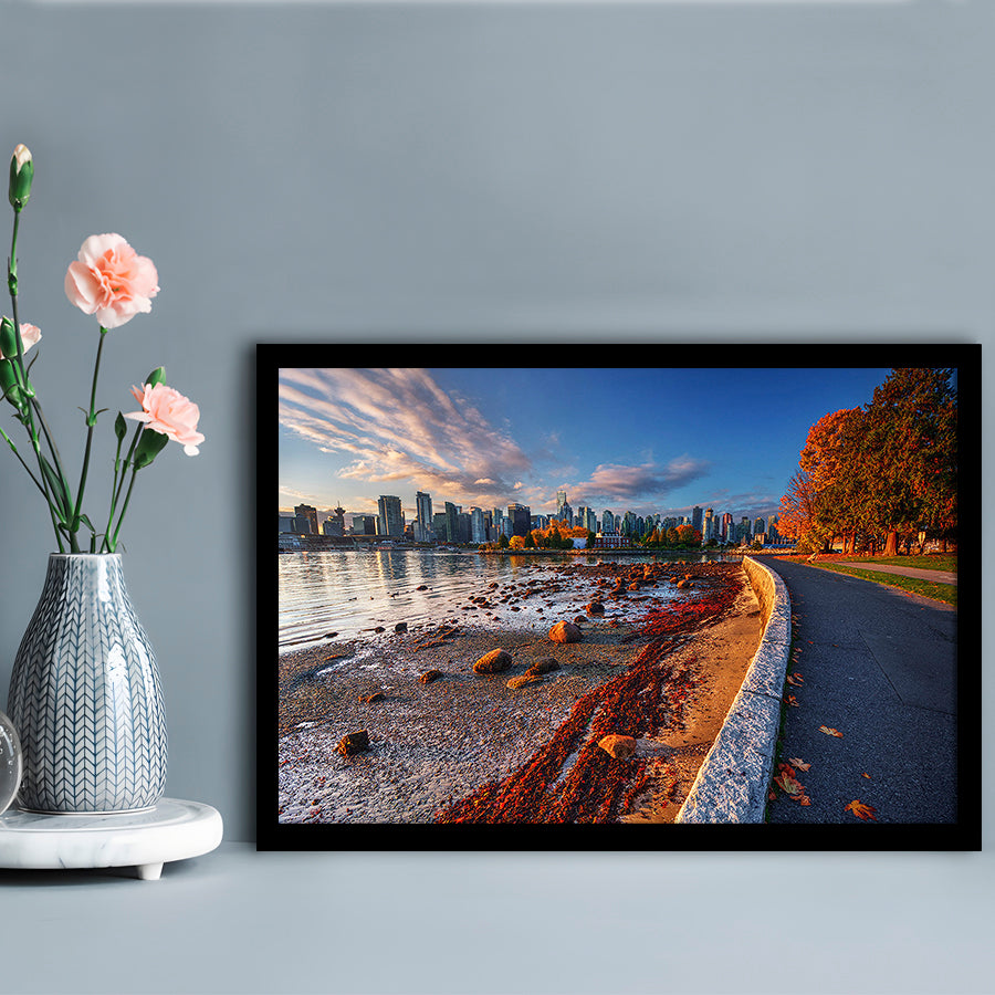 Vancouver Art Vancouver Wall Art, Vancouver Art, Vancouver Skyline, Vancouver Print, Framed Art Print, Picture Framed