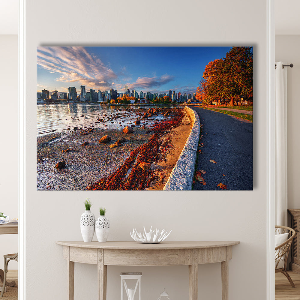 Vancouver Art Vancouver Wall Art, Vancouver Canvas, Vancouver Skyline, Vancouver Print, Cavas Print Wall Art Hom Decor