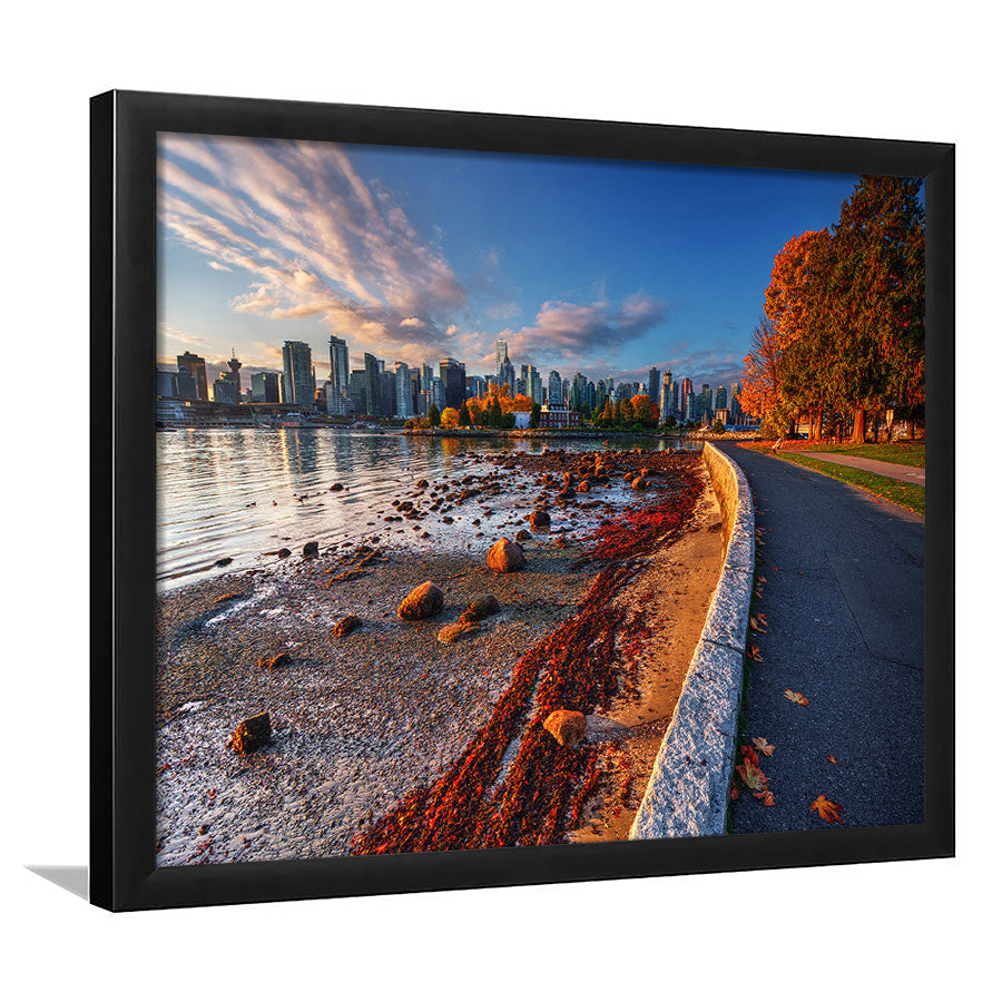 Vancouver Art Vancouver Wall Art, Vancouver Art, Vancouver Skyline, Vancouver Print, Framed Art Print, Picture Framed
