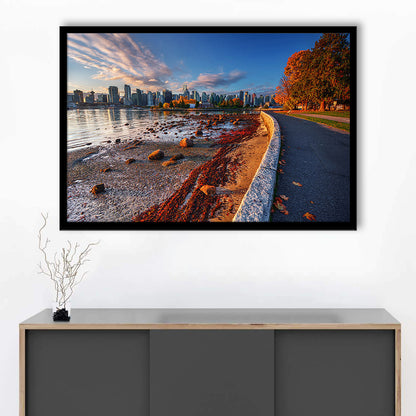 Vancouver Art Vancouver Wall Art, Vancouver Art, Vancouver Skyline, Vancouver Print, Framed Art Print, Picture Framed