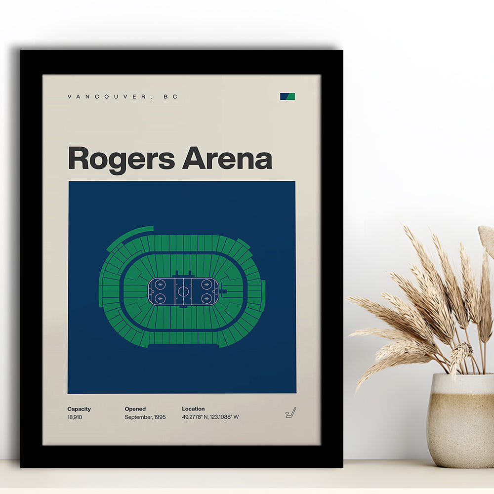 Vancouver Canucks Stadium Print, Rogers Arena Stadium Print, Gifts for him, Sport Art, Framed Art Print Wall Decor